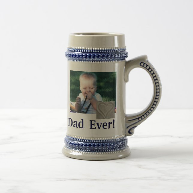 Best Dad Photo Stein (Right)