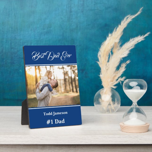 Best Dad Plaque (Side)