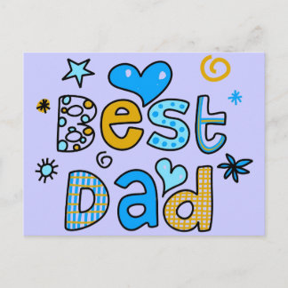 Best Dad Postcard