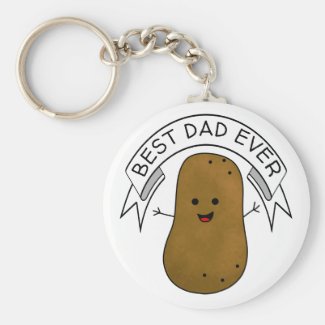 Best Dad Potato Keychain
