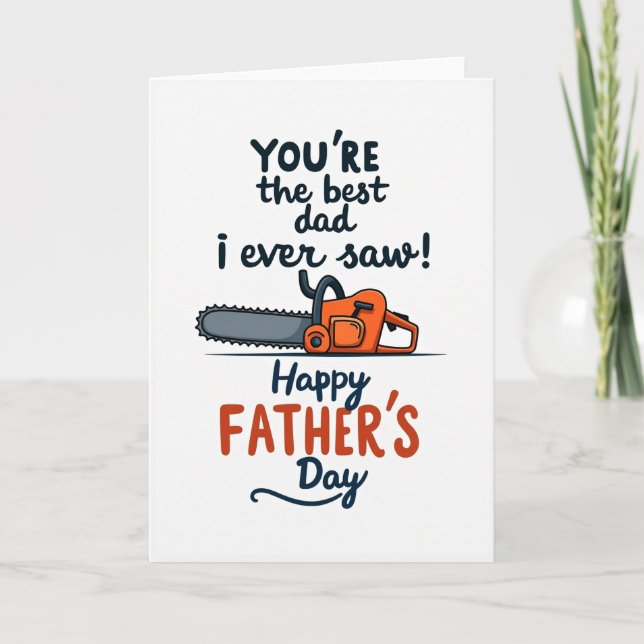 Best Dad Power Tool Card (Front)