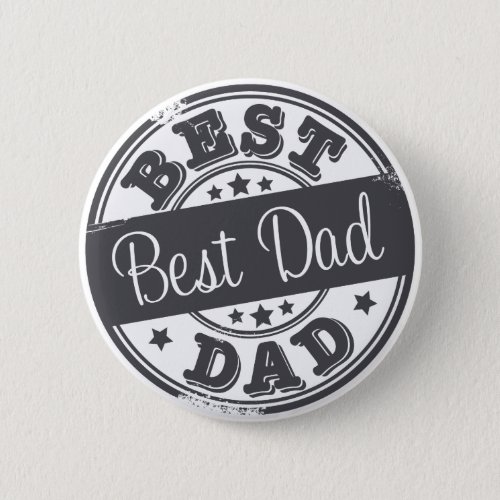 Best Dad _ rubber stamp effect _ Button