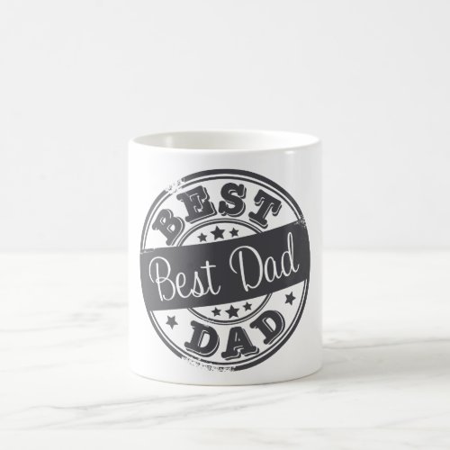 Best Dad _ rubber stamp effect _ Coffee Mug