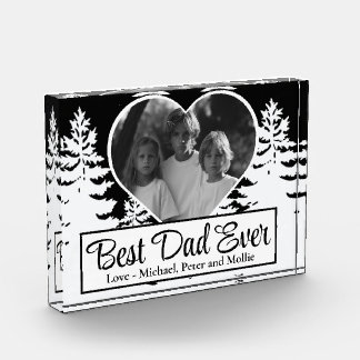 Best Dad rustic outdoor minimalist photo template