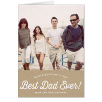 Best Dad Script | Karaft Paper Father's Day Card