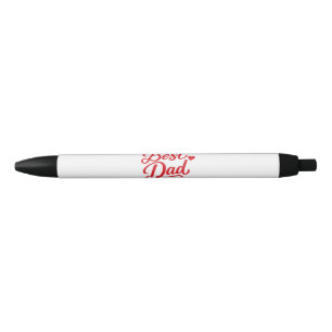 Best Dad Script Red Heart Pen