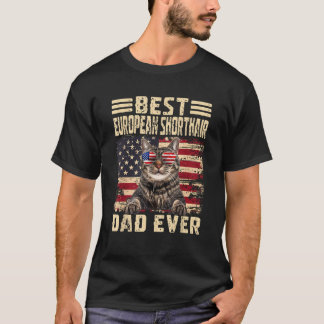 Best dad Shorthair European Ever T-Shirt
