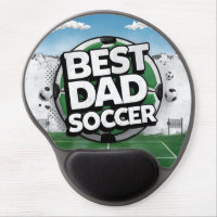 Best Dad soccer graffiti fathers day Gel Mouse Pad