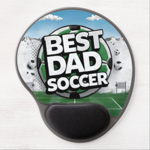 Best Dad soccer graffiti fathers day Gel Mouse Pad