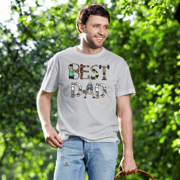 Best Dad Sports Text Worlds Best Athletic Father T-Shirt
