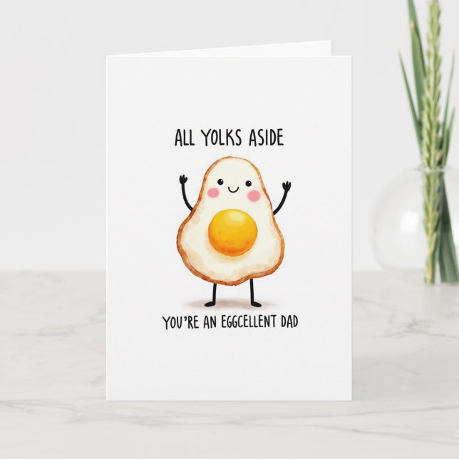 Best Dad Sunny Side Up Card (Front)