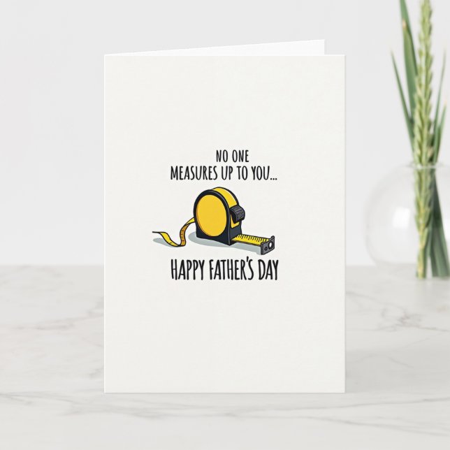 Best Dad Tape Measure Card (Front)