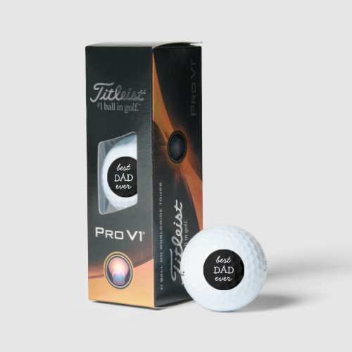 Best Dad Titleist Pro Golf Balls