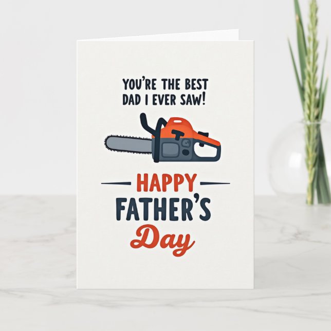 Best Dad Tool Illustration Card (Front)