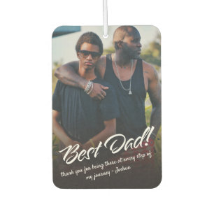 Best Dad Typography Custom Photo Air Freshener