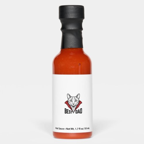 Best Dad Vampire Cat Vintage Engraving Design_1 Hot Sauces