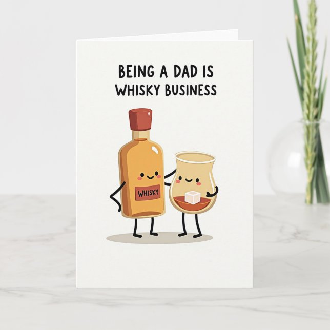 Best Dad Whisky Business Card (Front)