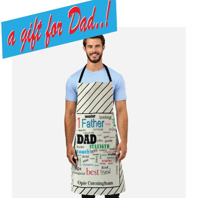 Best Dad Word Cloud Fabulous Epic Apron (Creator Uploaded)