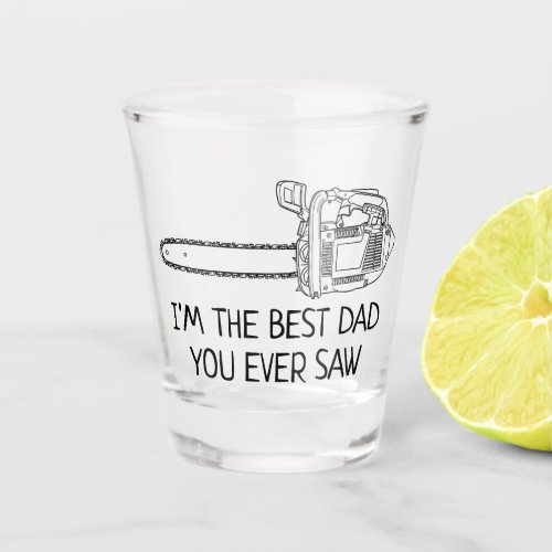 Best Dad You Ever Saw Funny Shot Glass