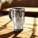Best Dada Ever 4 Photo Collage First Father's Day Travel Mug<br><div class="desc">This is a photo collage that spells out the word DADA (with a heart in the middle) along with a custom message. This is the perfect gift for dad or grandpa for father’s day,  his birthday or Christmas. Photos by prostooleh / Freepik.</div>