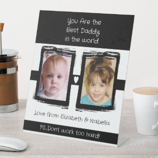 Best daddy 2 photos add names white black office