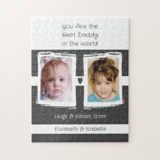 Best daddy 2 photos add names white grey