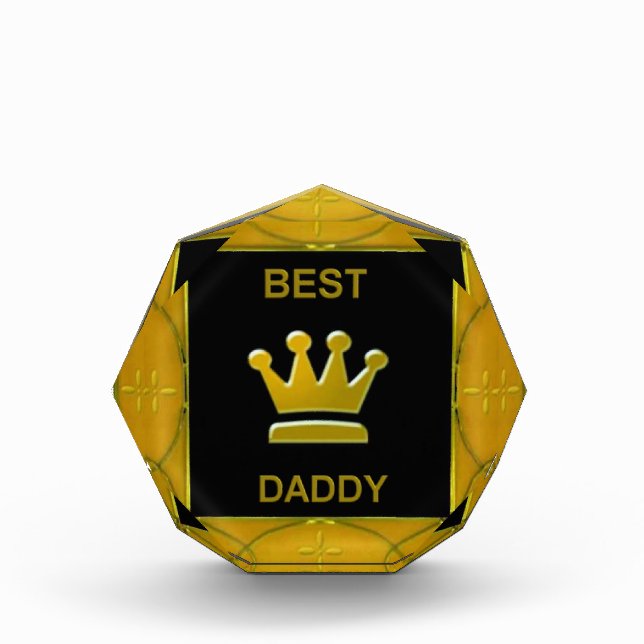 Best Daddy Acrylic Award (Front)