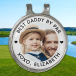Best DADDY By Par Personalized Photo Golfer Golf Hat Clip<br><div class="desc">Best Daddy By Par ... Two of your favorite things , golf and your kids ! Now you can take them with you as you play 18 holes . Customize these golf ball markers with your childs favorite photo and name . Whether it's a birthday, fathers day or Christmas, these...</div>