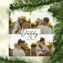 Best Daddy Ever 4 Photo Collage Personalized