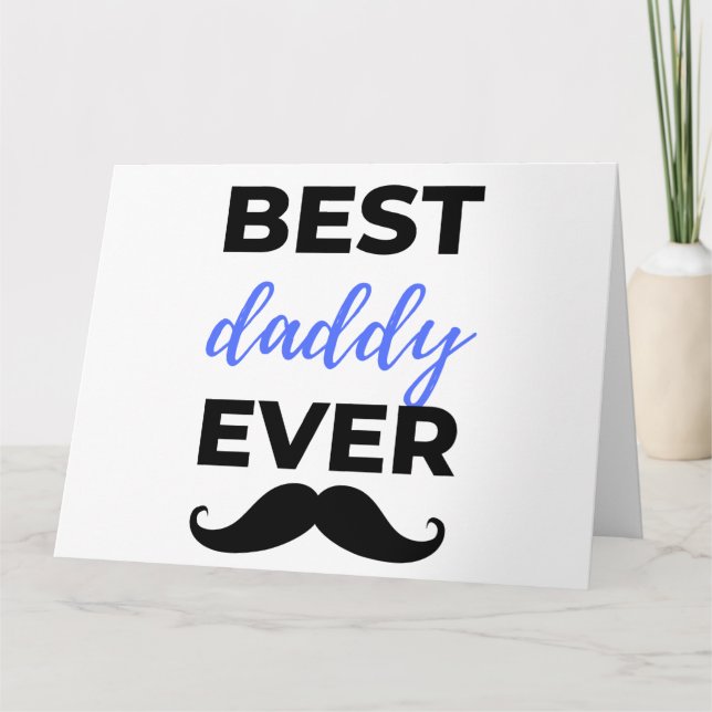 Best Daddy Ever Black Card (Front)