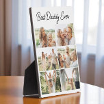 Best Daddy Ever Custom 6 Photo Collage Plaque<br><div class="desc">Show Daddy how much he means with this custom 6 photo collage plaque. Featuring your favorite family moments and a bold Best Daddy Ever message, this modern wood design makes a meaningful and personal gift. Perfect for Father Day, birthdays, or anytime you want to celebrate your bond. Crafted with a...</div>