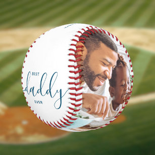 Best Daddy Ever Custom Text Photo  Gift  Baseball