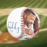 Best Daddy Ever Custom Text Photo  Gift  Baseball at Zazzle