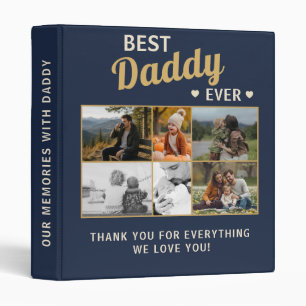 Best Daddy Ever Family Father's Day Photo Album 3 Ring Binder