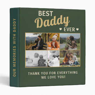 Best Daddy Ever Family Father's Day Photo Album 3 Ring Binder
