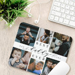 Best Daddy Ever | Father's Day 6 Photo Collage Mouse Pad<br><div class="desc">Send a beautiful personalized father's day gift to your dad that he'll cherish. Special personalized father's day family photo collage to display your special family photos and memories. Our design features a simple 6 photo collage grid design with "Best Daddy Ever" designed in a beautiful handwritten black script style &...</div>