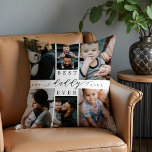 Best Daddy Ever | Father's Day 8 Photo Collage Throw Pillow<br><div class="desc">Celebrate the extraordinary bond with your father through our Best Father Ever Photo Collage Throw Pillow. This special, personalized gift is perfect for Father's Day, birthdays, or any occasion where you want to honor your dad with love and cherished memories. Featuring a simple yet stylish photo collage grid, this throw...</div>