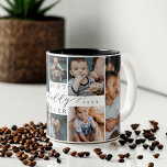 Best Daddy Ever | Father's Day 8 Photo Collage Two-Tone Coffee Mug<br><div class="desc">Send a beautiful personalized father's day gift to your dad that he'll cherish. Special personalized father's day family photo collage to display your special family photos and memories. Our design features a simple 8 photo collage grid design with "Best Daddy Ever" designed in a beautiful handwritten black script style &...</div>