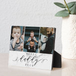 Best Daddy Ever Father's Day Photo Collage Marble Plaque<br><div class="desc">Send a beautiful personalized father's day gift to your dad that he'll cherish forever. Special personalized father's day family photo collage to display your special family photos and memories. Our design features a simple 3 photo design with "Best Daddy Ever" designed in a beautiful handwritten black script style & serif...</div>