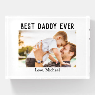 Best Daddy Ever Father's Day Photo Paperweight