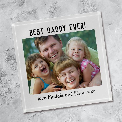 Best Daddy Ever Fathers Day Photo Paperweight
