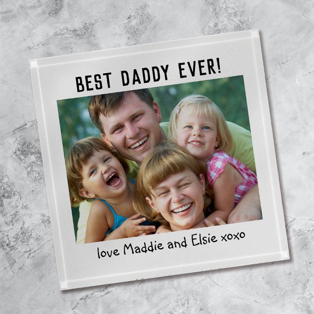 Best Daddy Ever Father's Day Photo Paperweight (Creator Uploaded)