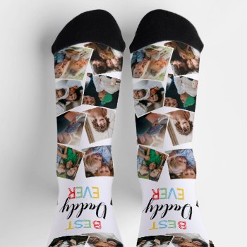Best Daddy Ever Fun Photo Collage Socks by special_stationery at Zazzle