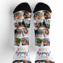 Best Daddy Ever Fun Photo Collage Socks