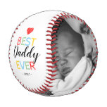 Best Daddy Ever Gift Photo Baseball Best Daddy Ever Gift Photo Baseball