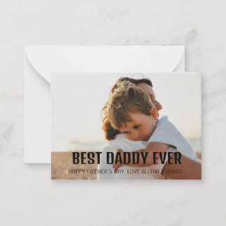 Best Daddy Ever! Greeting Card Personalised