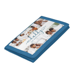 Best Daddy Ever Photo Collage Father's Day Gift Tri-fold Wallet
