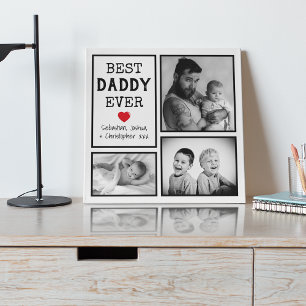 'Best Daddy ever' photo collage Plaque
