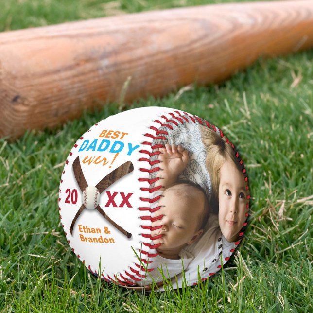 Best Daddy Ever Photo Father's Day Baseball (Creator Uploaded)