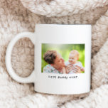 Best Daddy Ever Photo Minimalist Coffee Mug<br><div class="desc">This custom best daddy ever coffee mug features a simple minimalist typewriter text with a photo. The photo is for placement purposes only and can be replaced with any image of your choice. The text can also be changed to any wording of your choice including changing the word daddy to...</div>